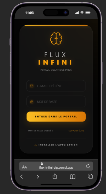 Application Flux Infini