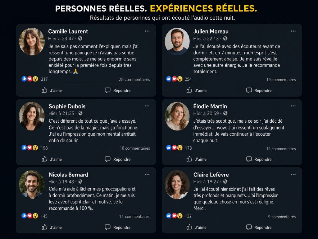 Témoignages et expériences de personnes réelles